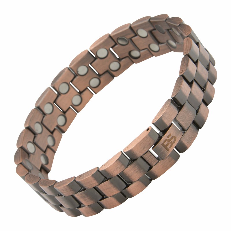 HEAVY Pure Copper Magnetic Bracelet Men Arthritis Pain Relief Balance Energy NEW gallery
