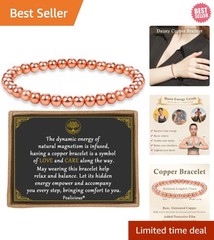 Dainty Copper Bead Bracelet for Him and Her – Thoughtful Gift for Any Occasion
