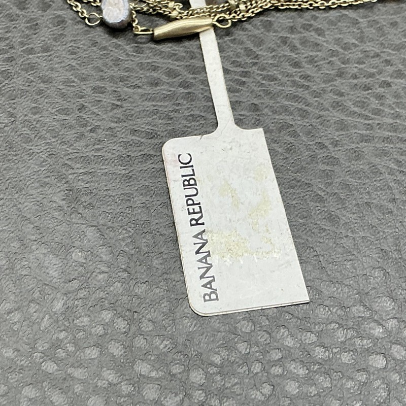 Banana Republic Bracelet Gold Tone Beaded Chain Womens 7.5 In Toggle Strand gallery
