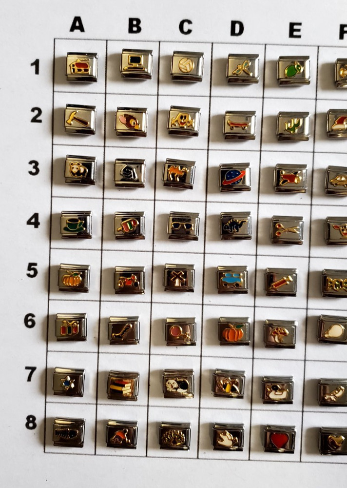 Shop-You Pick & Choose- Household Italian Charms UBERRY StSteel D'linq Enamel