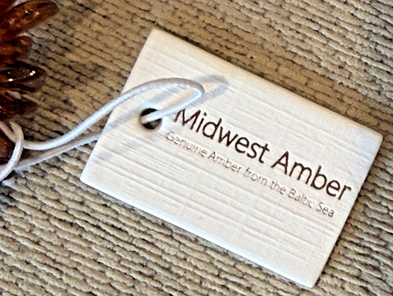 Midwest Amber Bracelet-From The Baltic Sea -19 Grams-6 Inches-Elastic Cord gallery
