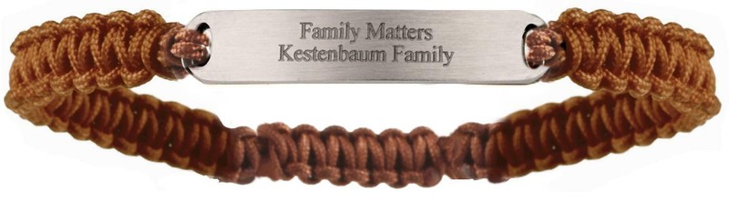 Personalized Engraved Adjustable Bracelet Gift Child / Women / Men / Family gallery