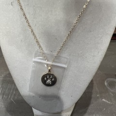 PARK LANE High Polished Gold Paw Print FUREVER Necklace 16″ + 3″ extension