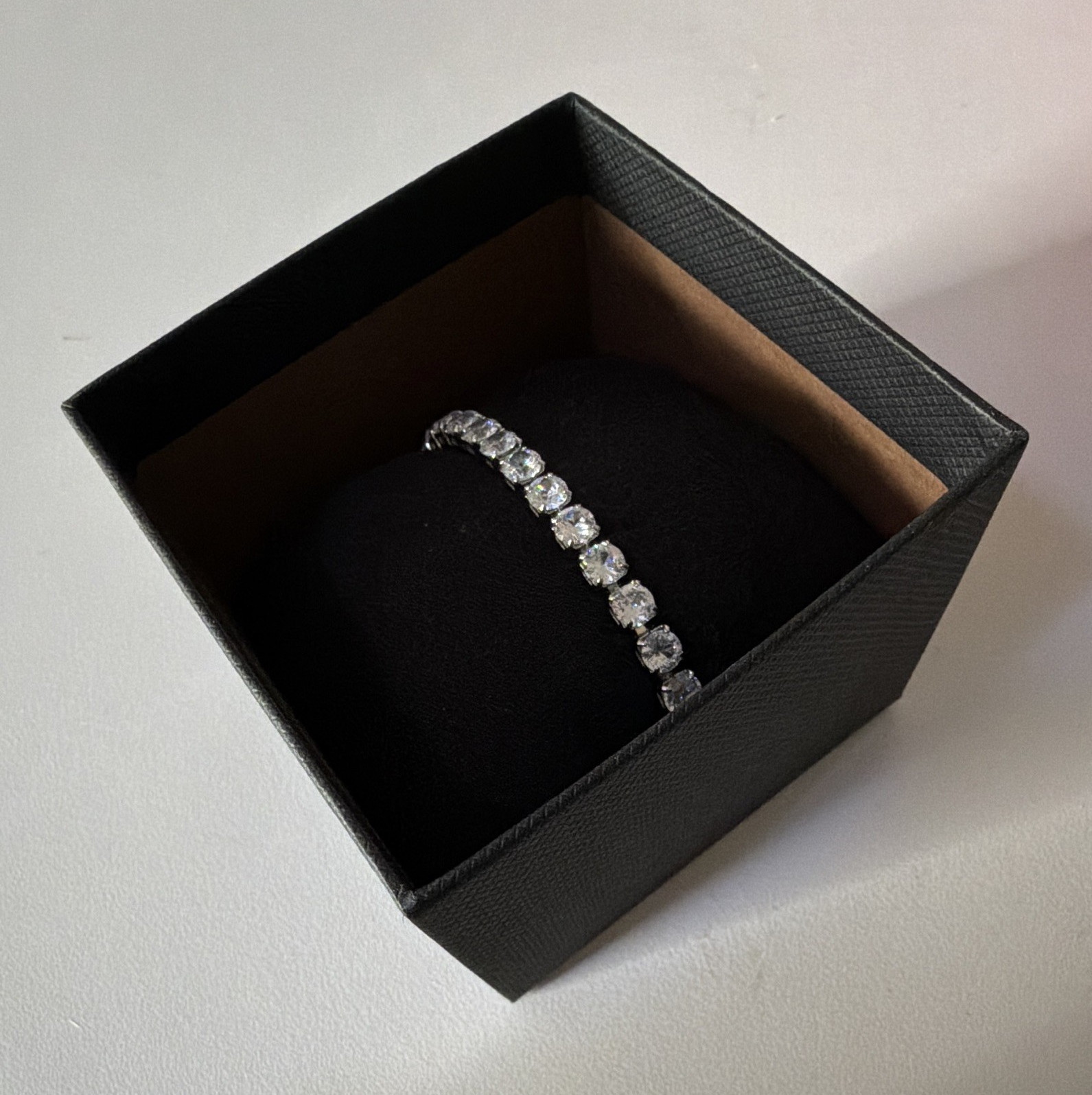 Tennis Bracelet Genuine Silver 7 inch’s 1 Carat Lab grown "PASSES DIAMOND TESTER gallery