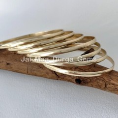 New Pcs of COPPER BRASS SILVER MICRO Handmade Women Simple Bangle Bracelet P70