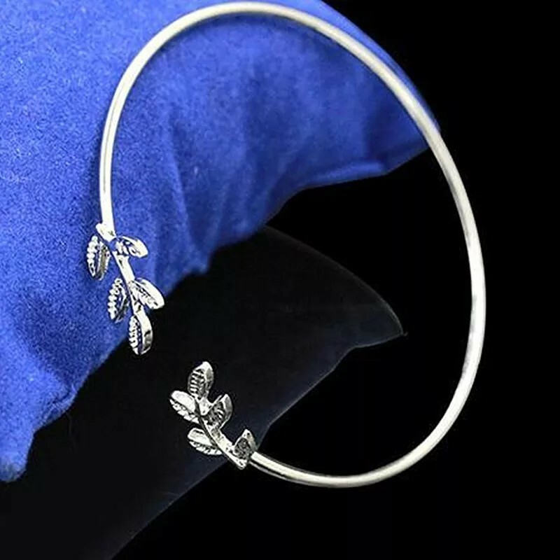 New Leaf Bracelets & Bangles Fashion Open Bangle Women Cuff Bracelet Pulseiras gallery