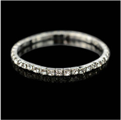 Women Bling Crystal Rhinestone Stretch Elastic Bracelet Bangle Wristband Jewelry