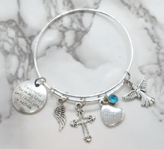 “I will hold you in my heart…” Memorial Bracelet for loss of sister