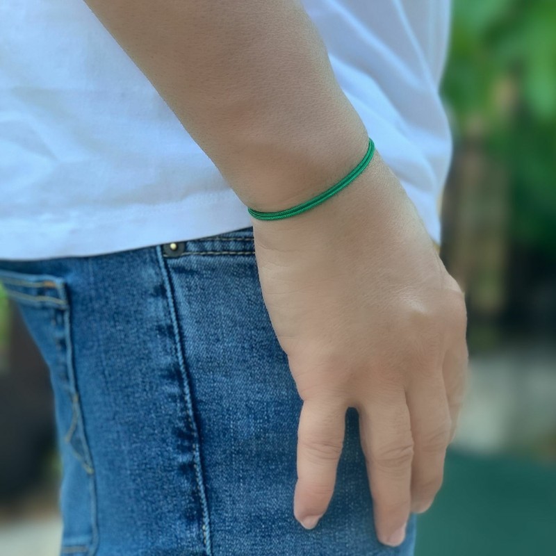 Surfer String Bracelet Black Thick Thin Cord Waterproof Women Men Beach Jewelry gallery