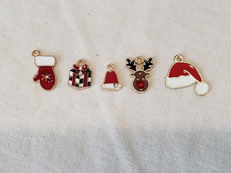 Handmade Polymer Clay 3 Bracelet, Christmas Womens Gift Set HO HO HO gallery