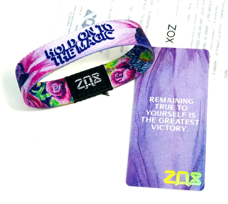 ZOX **HOLD ON TO THE MAGIC** Silver Single band w/Card Choose Size NIP DRAGON gallery
