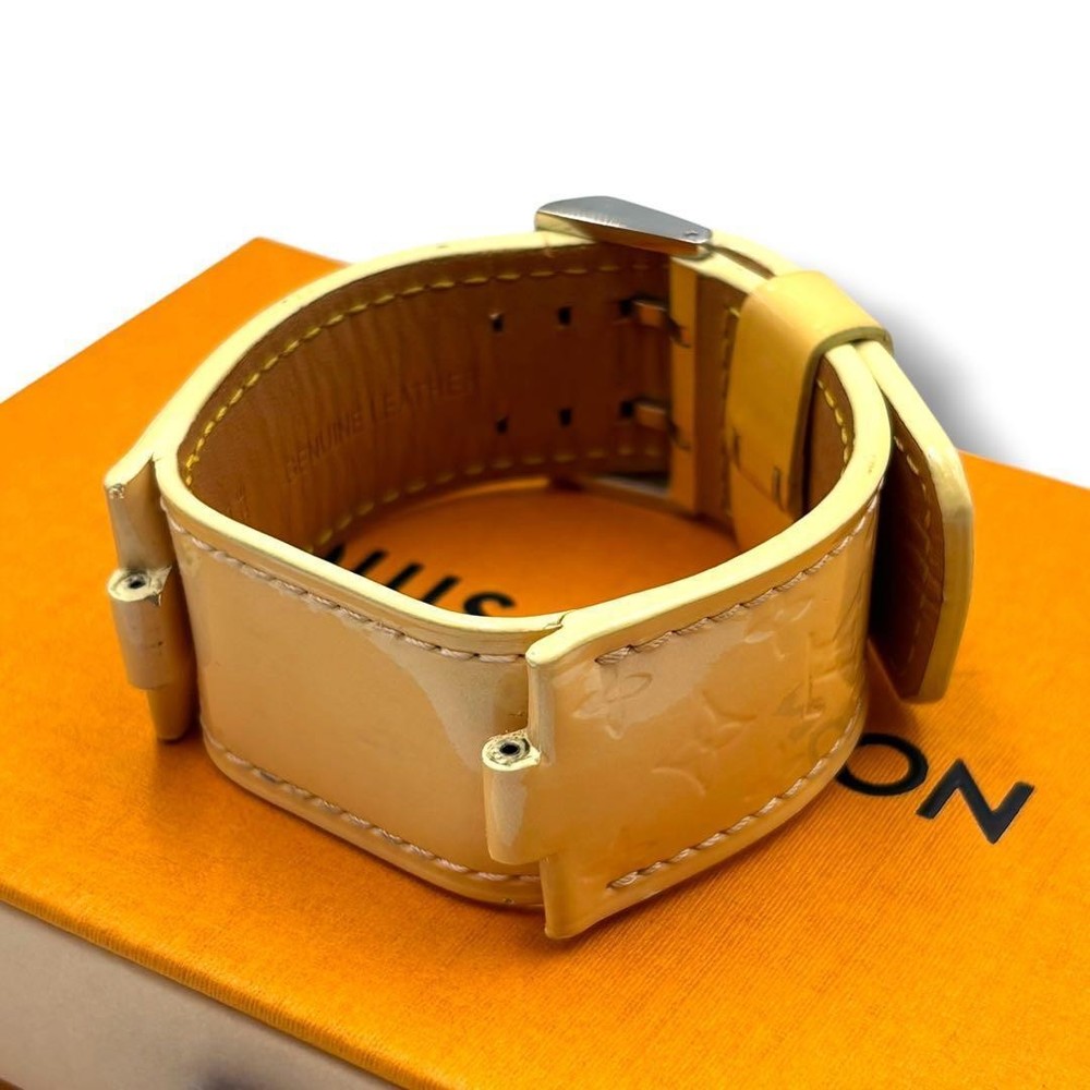 Louis Vuitton Watch Strap Vernis Monogram Wide Strap for Tambour