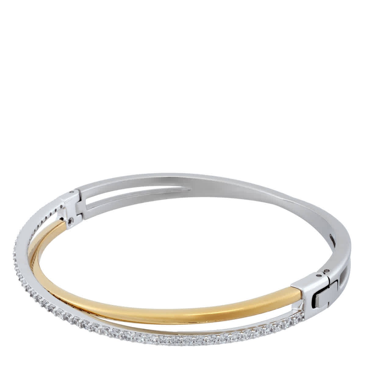 Swarovski Mixed Metal Hyperbola Bangle, Size S gallery