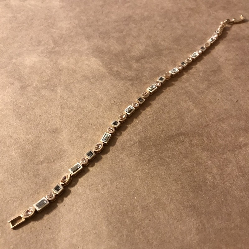 Baublebar Kayden Tennis Bracelet Multicolored Geo Shapes . 7” gallery