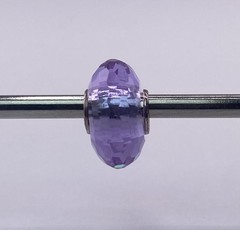 Elfbeads Radiant Lilac Crystal Bead New Faceted Glass Charm