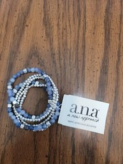A.N.A. Bracelet With Semi Precious Stones One Size New With Tags