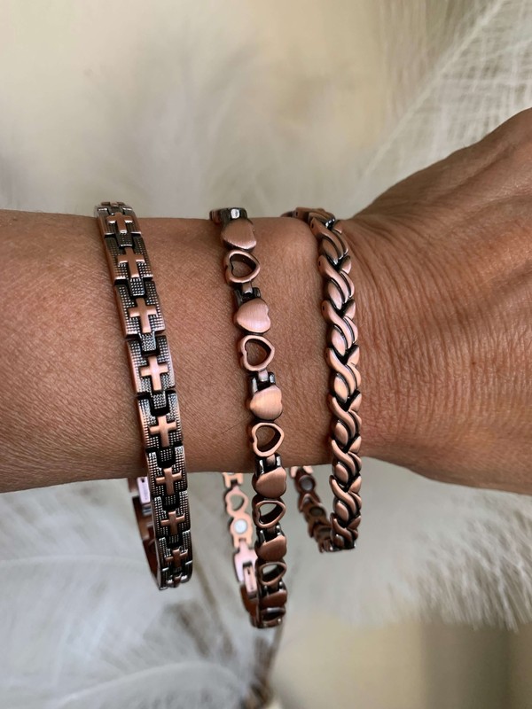 Pure Copper Magnetic Bracelet Restore Balance Energy Power Brings Calm Peace Joy gallery
