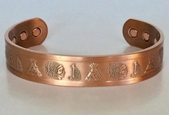 Men Women Magnetic Bracelet WESTERN CHIEF IMAGES High Quality Copper Cuff
