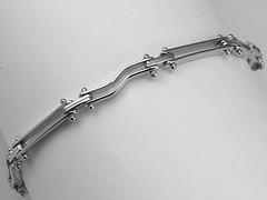 925 Sterling Silver Link Bracelet Platinum Rhodium Finish 7 1/4″ NEW L