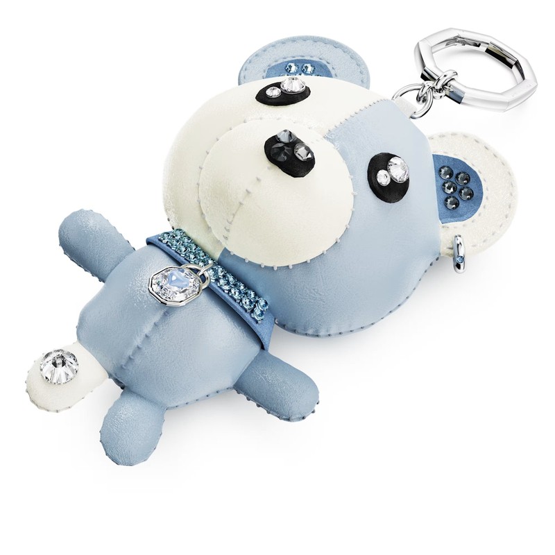 Swarovski Crystal Teddy Bag Charm, Bear, Blue, Rhodium Plated 5733771 gallery