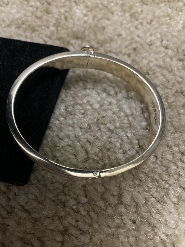 Stella & Dot White Push Lock Bracelet gallery
