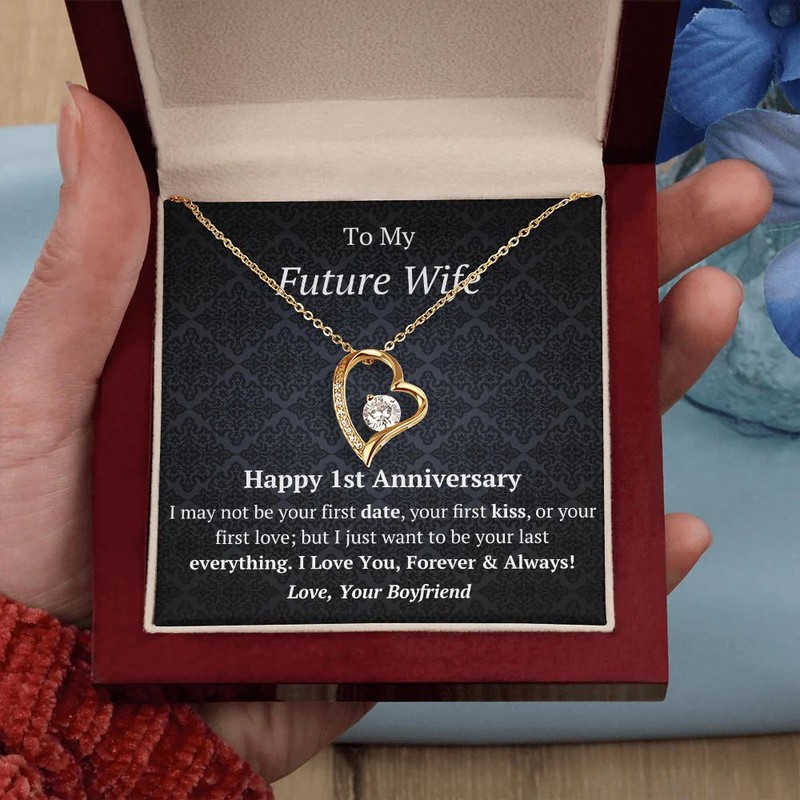 Future Wife - 1st Anniversary - Forever Love Heart Necklace gallery