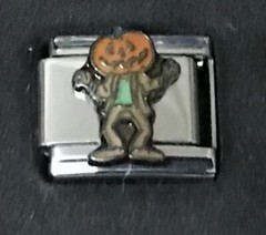 Pumpkin Head Halloween Wholesale Italian CHARM Enamel Link 9MM K2023J100