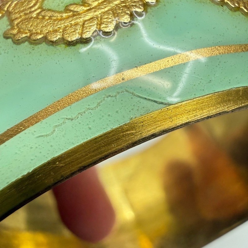 Vintage Wide Bangle Bracelet 8" MCM Regency Revival gallery