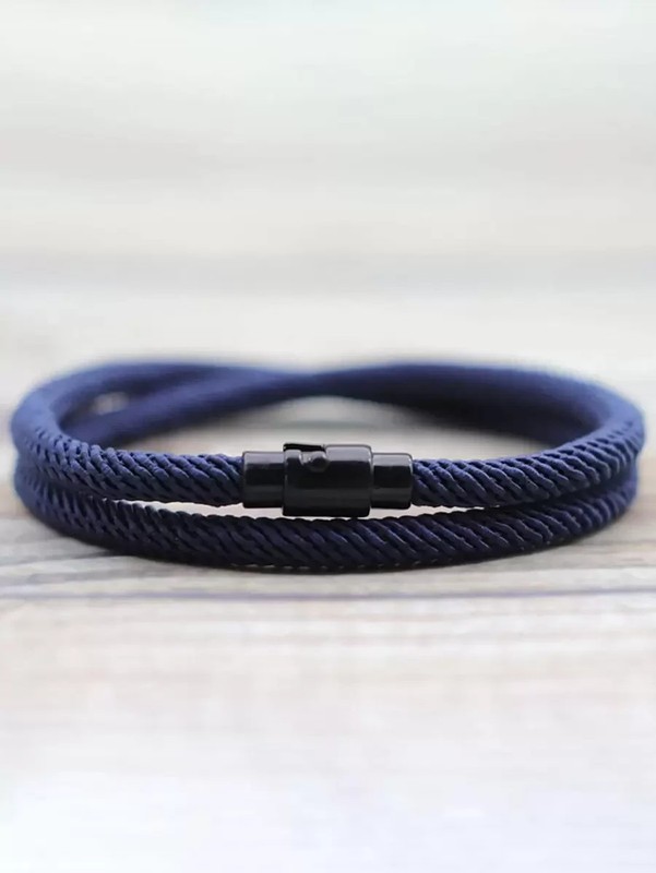 Minimalist Braided Bracelet Double Layer Survival Friendship Gift gallery