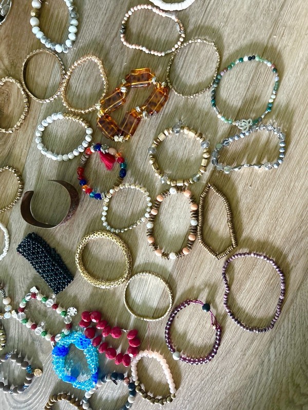 Lot Of 42 Bracelets Free Shipping Lots Of Nice Beads Copper All Good gallery