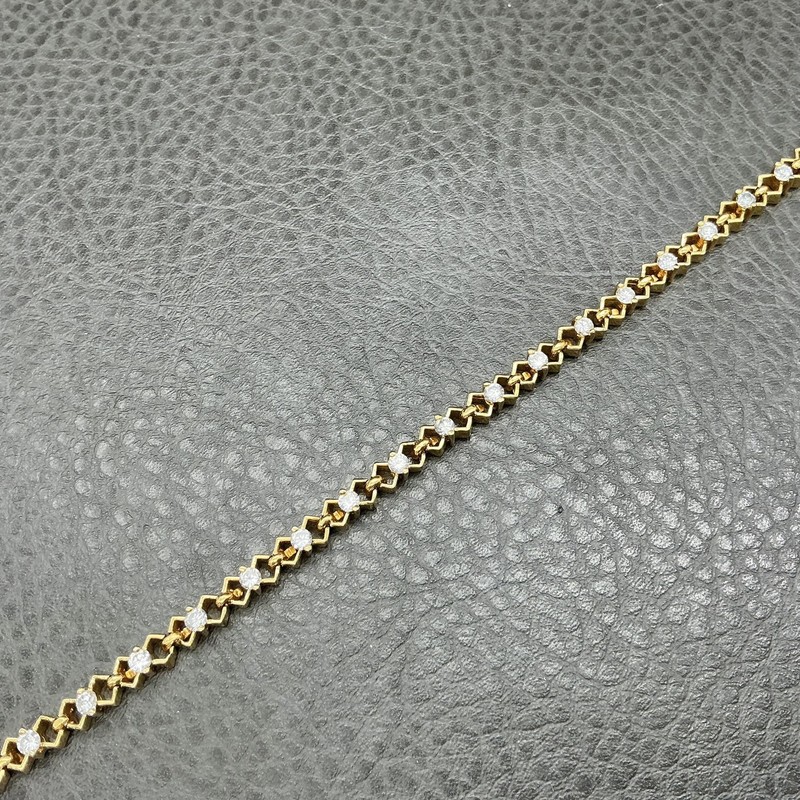 Bracelet Cubic Zirconia Tennis Womens 7 In Vermeil 925 Sterling Plated Jewelry gallery