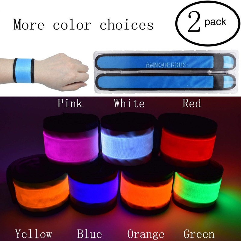 Light Up Slap Bracelets - Versatile Glow Wristbands for Nighttime Safety & Fun gallery