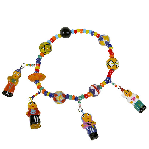 Ceramic Assorted Charm Bracelets Handmade in Guatemala Fair Trade gallery