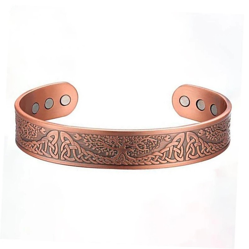 Copper Magnetic Bracelet for Arthritis Pain Relief Powerful Magnets Energy Cuff gallery