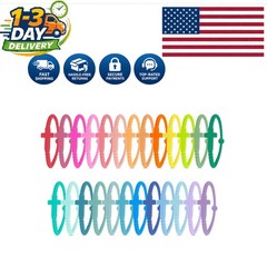 Faith-Inspiring Kaleidoscope Bracelets – Cross Silicone Wristbands, 25 Pack