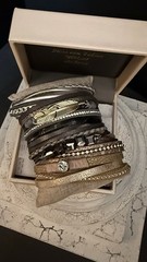 Bracelets Three Separate Rhinestone Wrapped￼Magnetic Clasp Bracelets