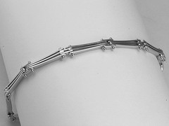 Sterling Silver Link Ankle Anklet Bracelet Platinum Rhodium Finish NEW U