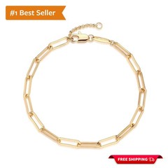 acelet for Women 14K Gold Plated Dainty Chain Simple Jewelry Cute Handmade Mi…