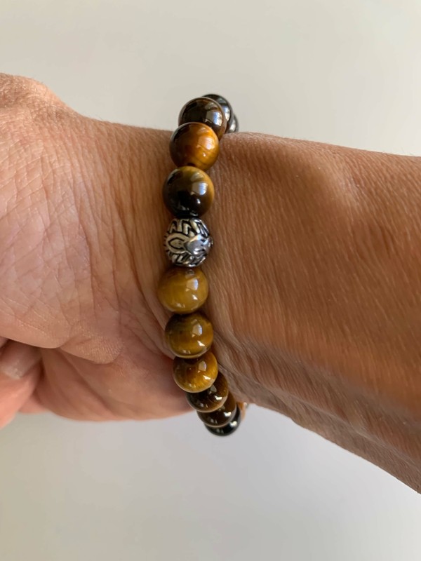 Tiger Eye Bracelet Strength Good Luck Wealth Gemstone Bracelet Men Women NEW gallery