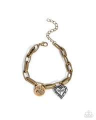 Paparazzi Life Is A Gift – Multi – Life is a Gift & Trust Stamped bracelet