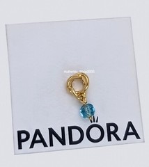 New 100% Authentic PANDORA March Sea Aqua Blue Eternity Circle Charm 763462C03