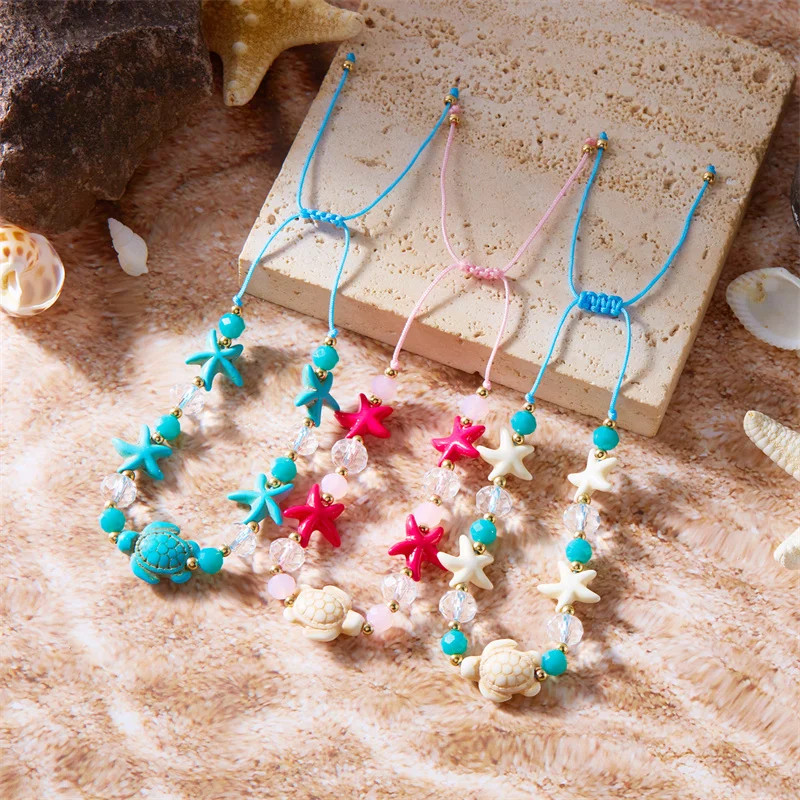 Shell Conch Starfish Rope Bracelet Women Adjustable Summer Beach Style Jewelry gallery