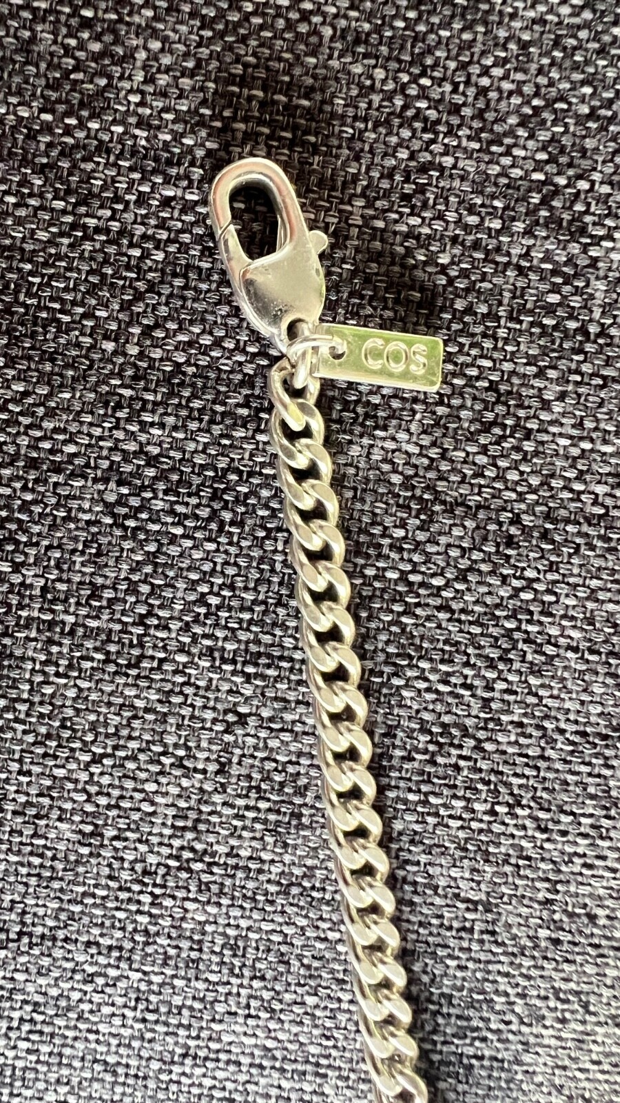 COS silver chain bracelet with beads gallery