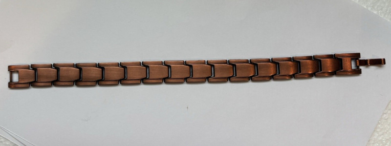 Unisex Copper Magnetic Bracelet - Arthritis Pain Therapy Energy - Cuff Bangle gallery