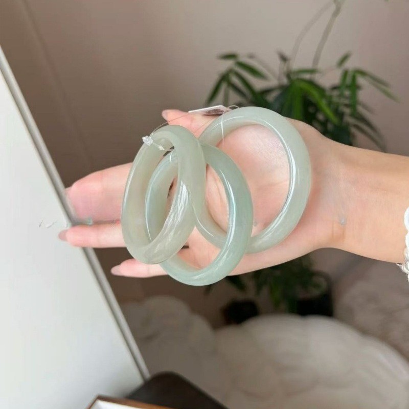 Natural Dongling Jade Bracelet New Chinese Clear Water Jade Bracelet gallery