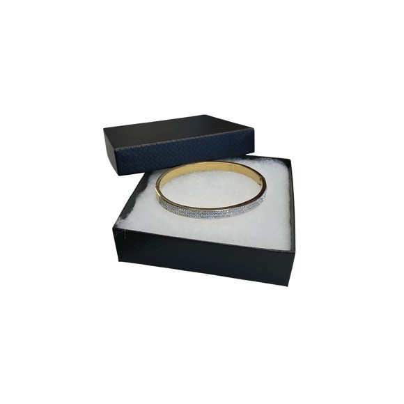 18K Gold Plated Stainless Steel Cubic Zirconia Bangle Bracelet gallery