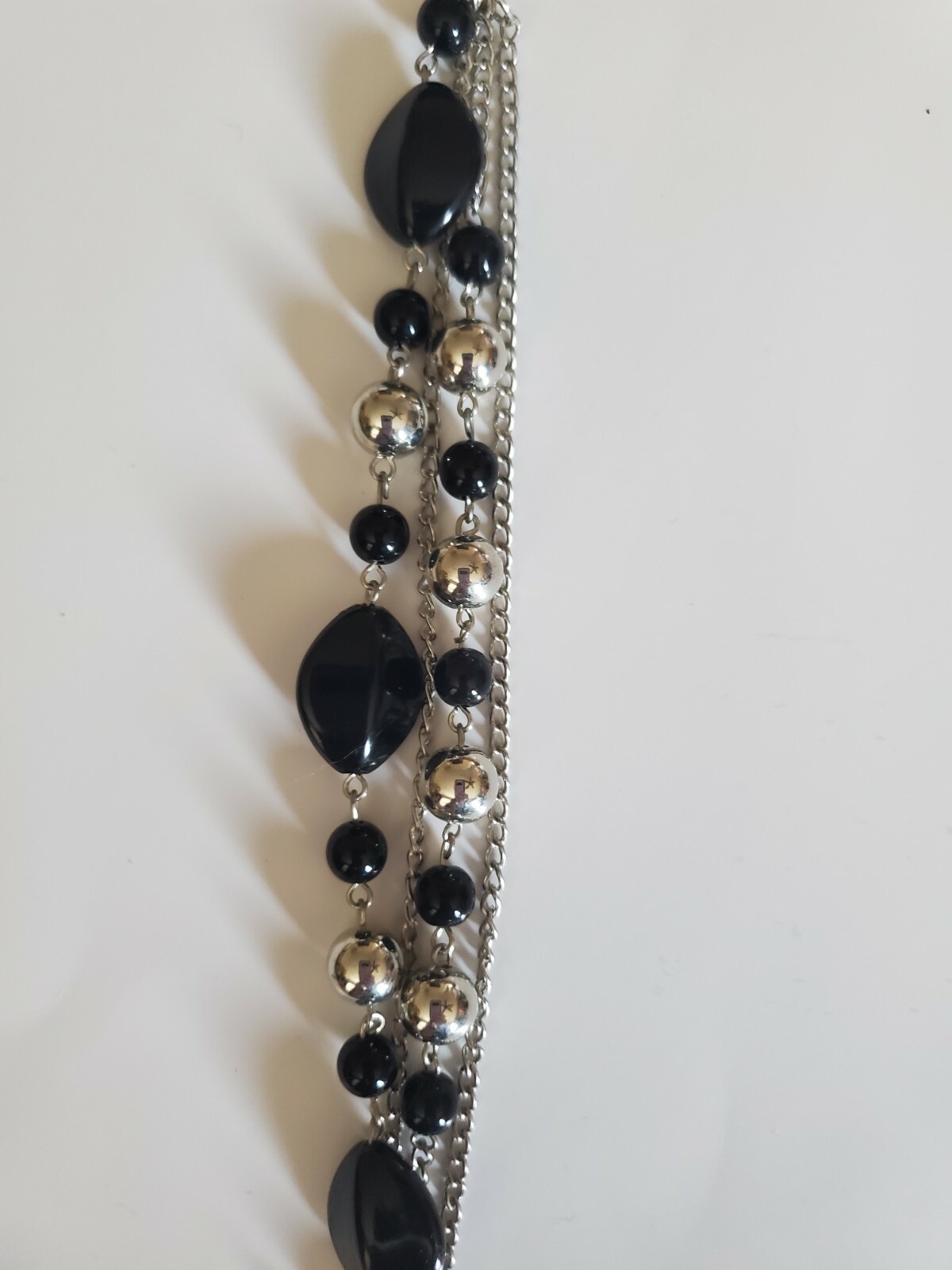 Paparazzi Black Silver 3 Strand Bead bracelet gallery