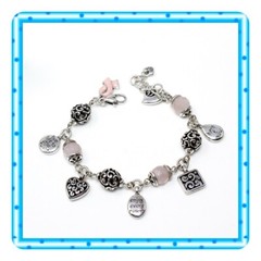Brighton POWER OF PINK 2007 Breast Cancer Charm Bracelet
