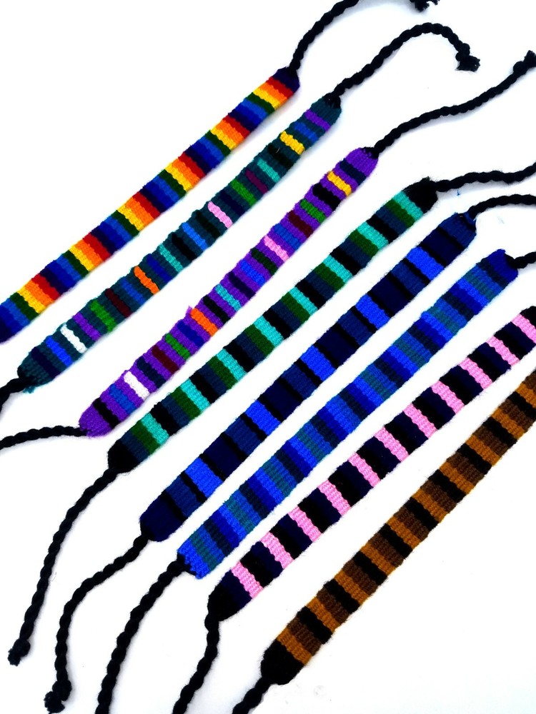 WHOLESALE 12 Cotton Friendship Bracelets Woven Festival Fair Concert Fashion Fun