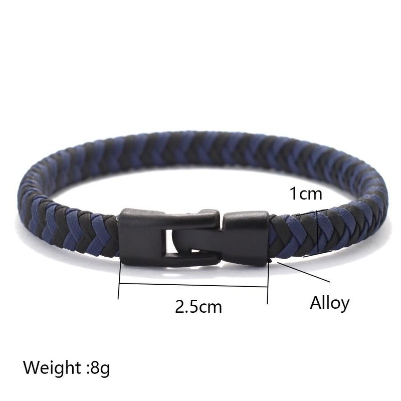 Simple Style Men Bracelet 4 Colors Handmade Woven Fabric Wrap Casual Accessory gallery